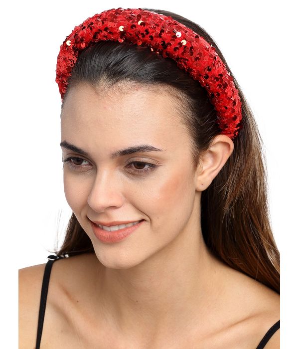 YouBella Red Embellished Hairband
